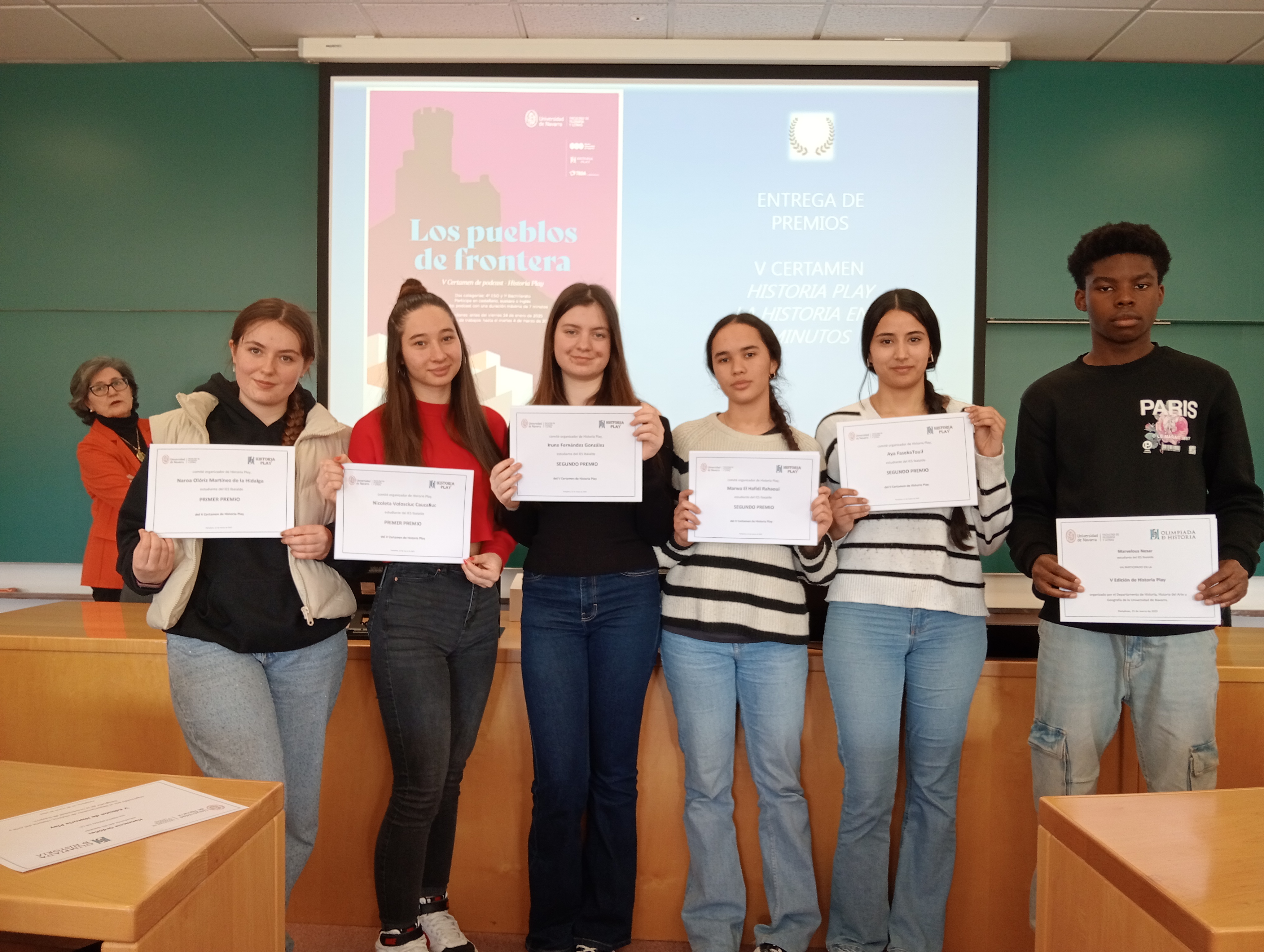 Alumnado de 1ºA de Bachillerato gana el V Certamen Historia Play de la Universidad de Navarra